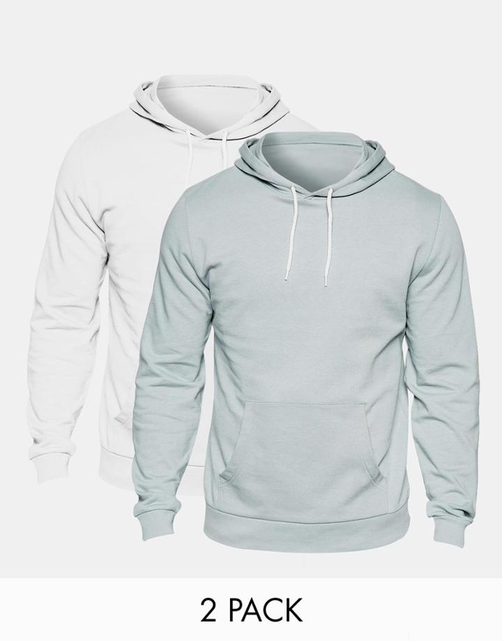 Asos Hoodie 2 Pack White/ Gray Save 17% - Multi