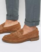 Vagabond Salvatore Penny Suede Loafers - Tan