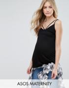 Asos Maternity Ultimate Cami With Caging - Black