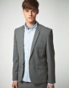 Asos Slim Fit Gray Suit Jacket - Gray