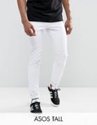 Asos Tall Skinny Chinos In White - White