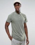 Weekday Rigel Polo T-shirt - Green