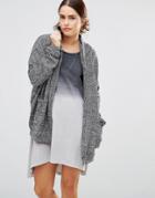 Uncivilised Jefferson Hooded Cardigan - Gray