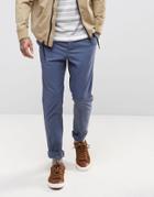 Asos Slim Chinos In Blue - Blue