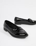 Asos Design Minny Flat Shoes - Black