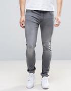 Love Moschino Skinny Fit Jeans With Moschino Tab And Back Waist Branding - Gray