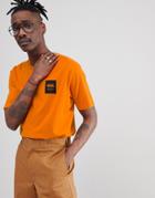 Wood Wood T-shirt With Box Logo In Orange - Orange