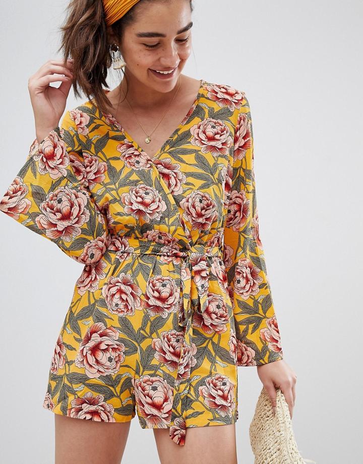 New Look Floral Romper - Multi
