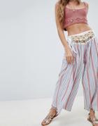 Aratta Stripe Relaxed Wide Leg Pants-multi