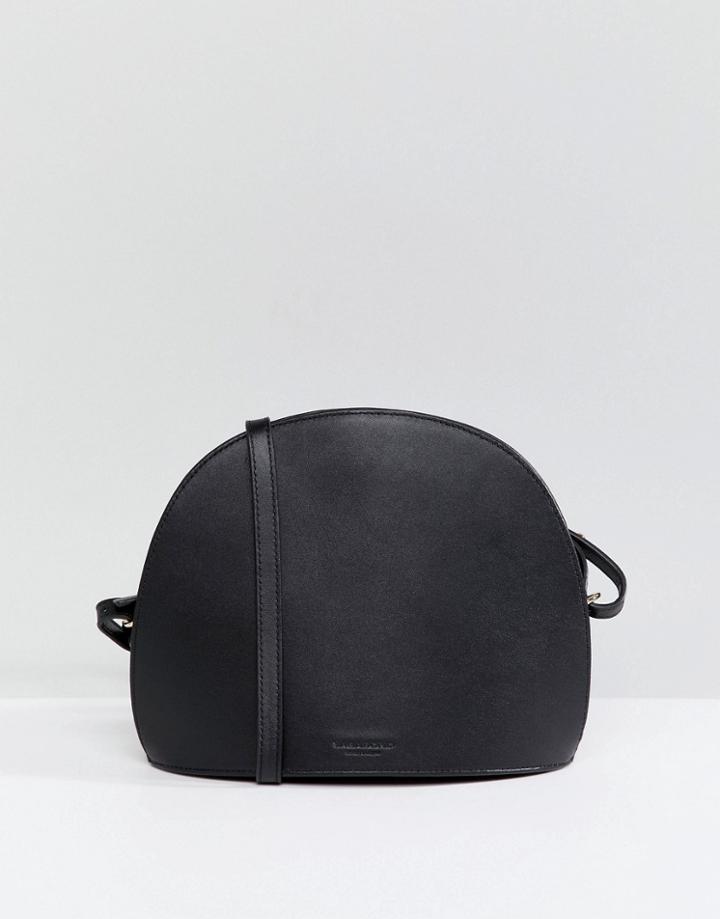 Vagabond Shannon Black Leather Crescent Cross Body Bag - Black