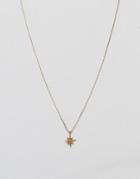 Nylon Mini Star Necklace - Gold