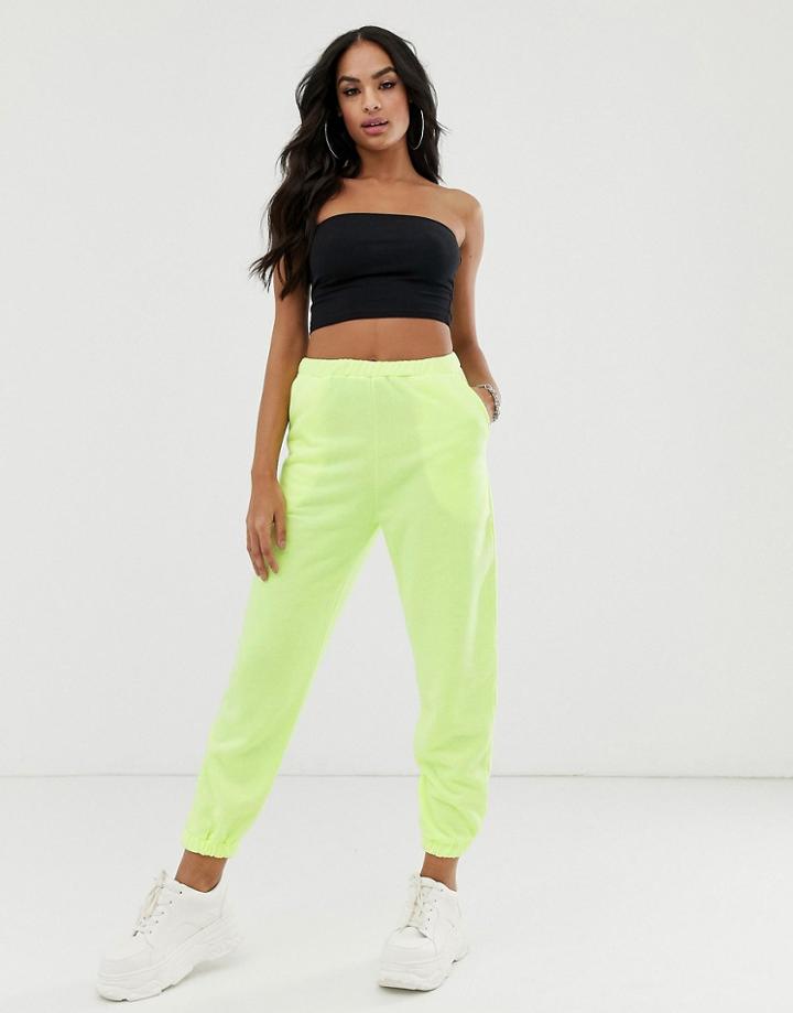 Asos Design Balloon Shaped Jogger-yellow