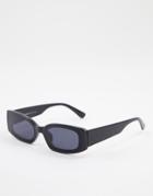 Aj Morgan Slim Line Rectangle Lens Sunglasses-black