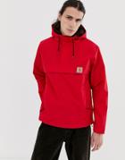 Carhartt Wip Nimbus Overhead Windbreaker In Red - Red