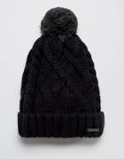 Diesel Knitted Wool Bobble Beanie - Black