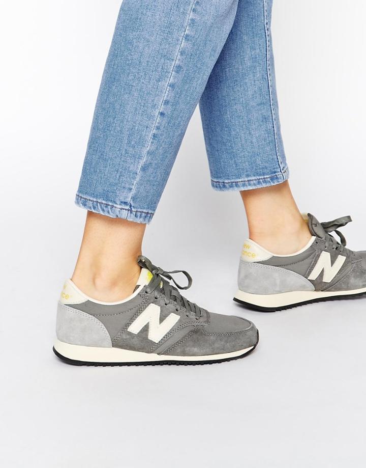 New Balance 420 Grey Vintage Trainers - Grey