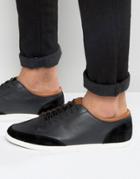 Aldo Somplago Sneakers In Black Leather - Black
