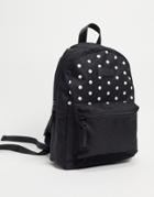 Consigned Finely Small Backpack In Black Spot