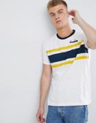 Diadora Stripe Heritage T-shirt - White