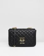 Love Moschino Heart Logo Quilted Bag - Black