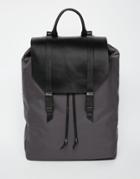 Royal Republiq Galactic Legioner Backpack With Leather Trims - Black