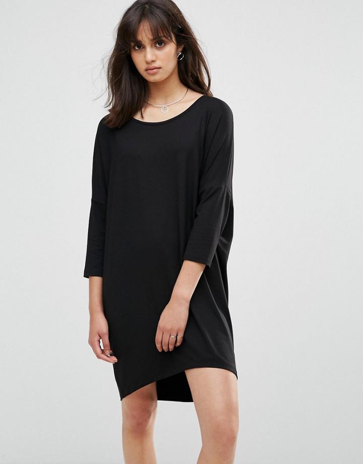Pieces Oversized Shift Dress - Black