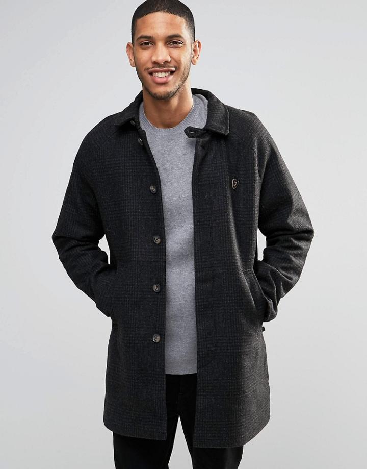 Farah Wool Trench - Gray