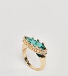Asos Design Curve Opulent Jewel Ring - Gold