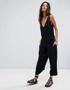 Allsaints Cate Jumpsuit - Black