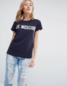 Love Moschino Classic Logo T-shirt - Navy
