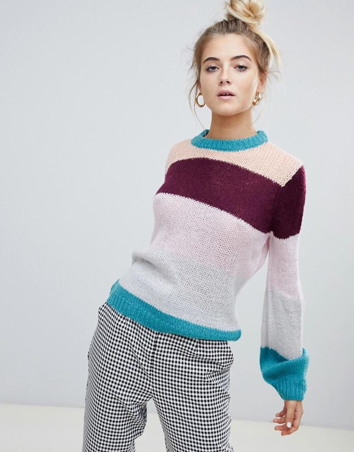 Willow & Paige Lightweight Knitted Stripe Sweater - Multi