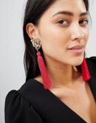 Ivyrevel Heart Tassel Earrings - Multi