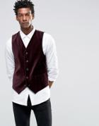 Devils Advocate Velvet Vest - Red