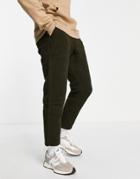 Gramicci Boa Fleece Track Pants In Olive-green