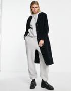 & Other Stories Reycled Wool Blend Coat In Black