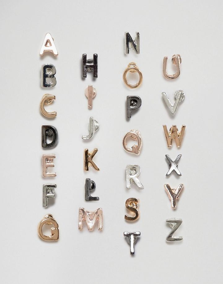 New Look Alphabet Stud Earrings Multi Pack - Multi
