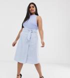 Unique21 Gingham Side Tie Skirt