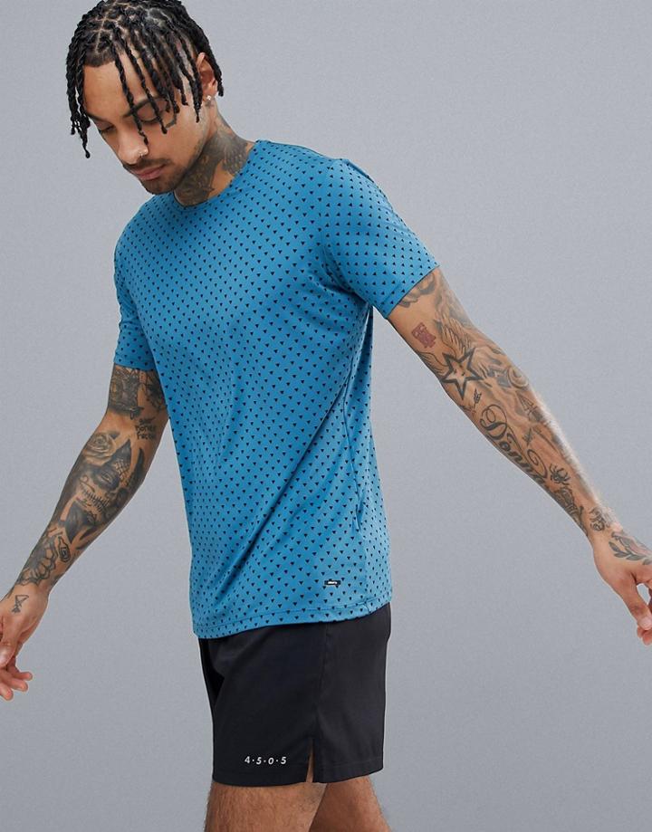 Craft Running Essential T-shirt In Blue With Pyramid Print 1906052-123657 - Blue