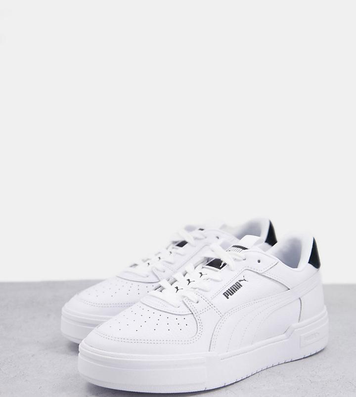 Puma Ca Pro Multi Cat Logo Sneakers In White And Black - Exclusive To Asos