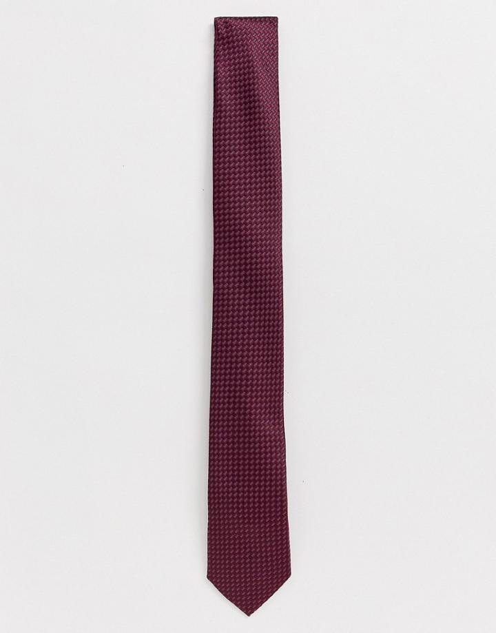 Harry Brown Plain Tie-red