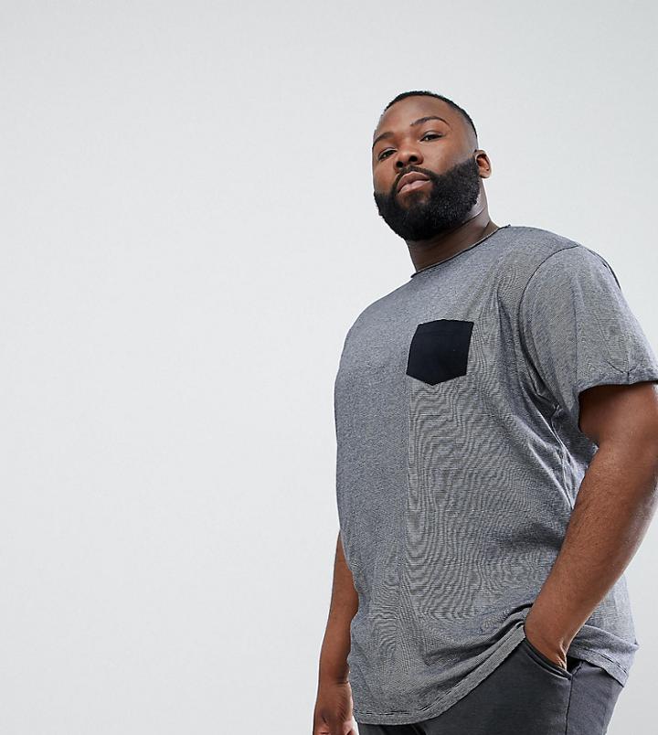 North 56.4 Plus T-shirt With Contrast Pocket - Stone