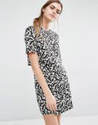Suncoo Clara Double Layer Shift Dress - Ocre