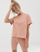 Asos Design Mix & Match Amore Jersey T-shirt - Pink