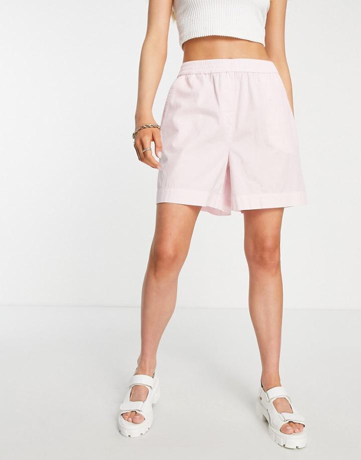 Vero Moda Boyfriend Shorts In Pink - Part Of A Set