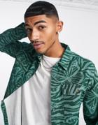 Vintage Supply Butterfly Overdye Shirt In Green