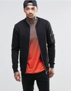 Hype Jersey Bomber Jacket - Black