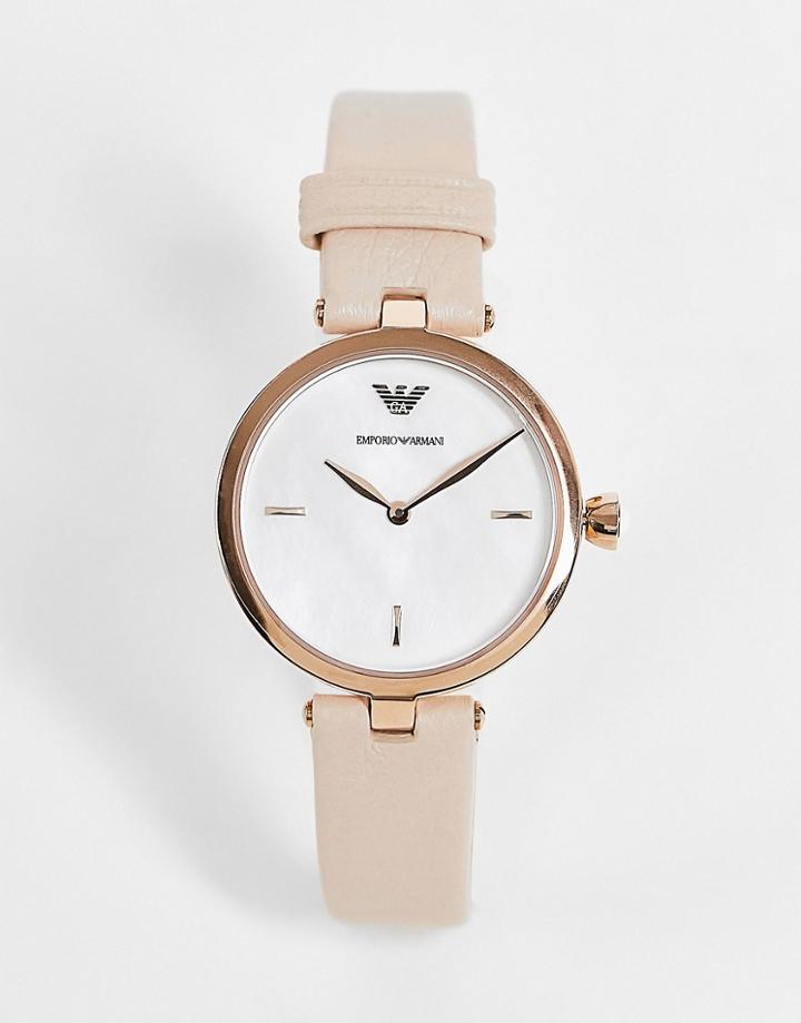 Armani Ar11199 Neutral Strap Watch-white