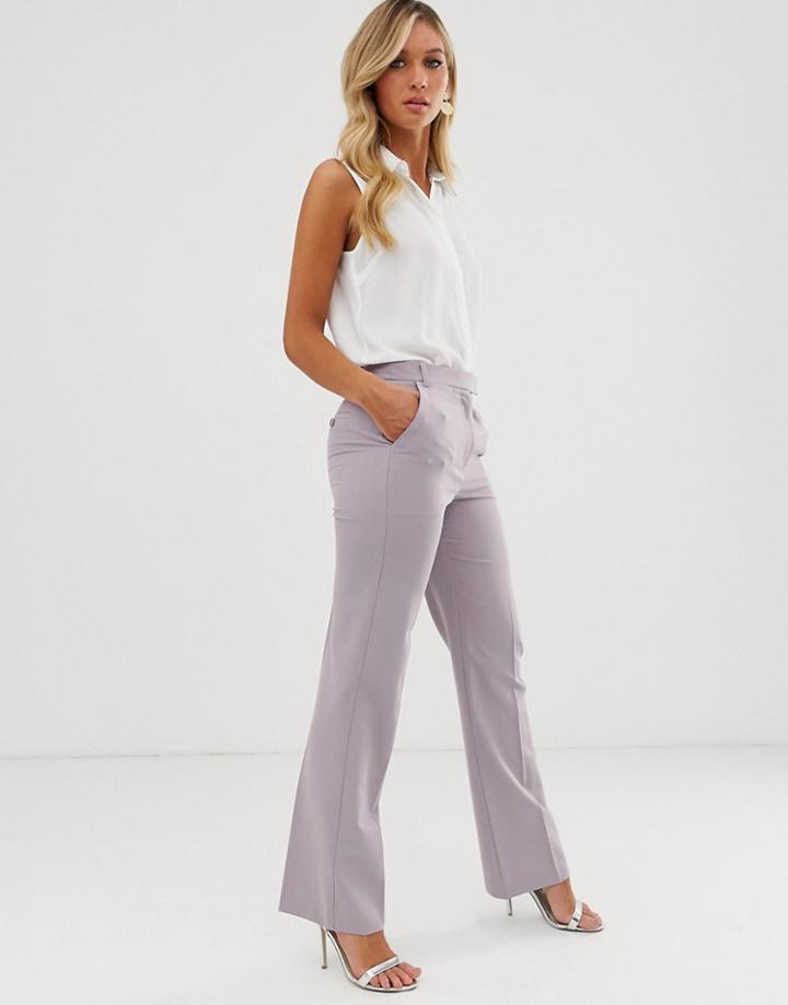 Asos Design Tailored Straight Leg Pants-purple