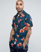 Adidas Skateboarding Hawaiian Shirt Bk6767 - Blue