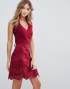 Deby Debo Zanie Lace Dress - Red
